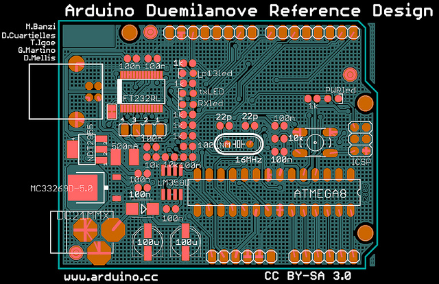 an X-ray of my Arduino board