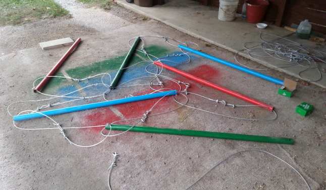 partially assembled sculpture