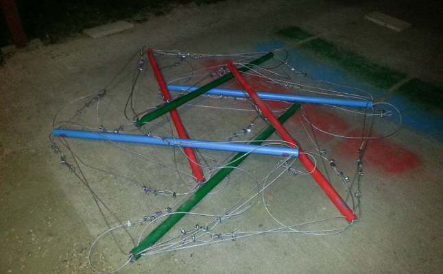 Partially assembled Icosahedron