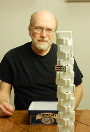 dominoes in front of me