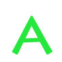 The letter A